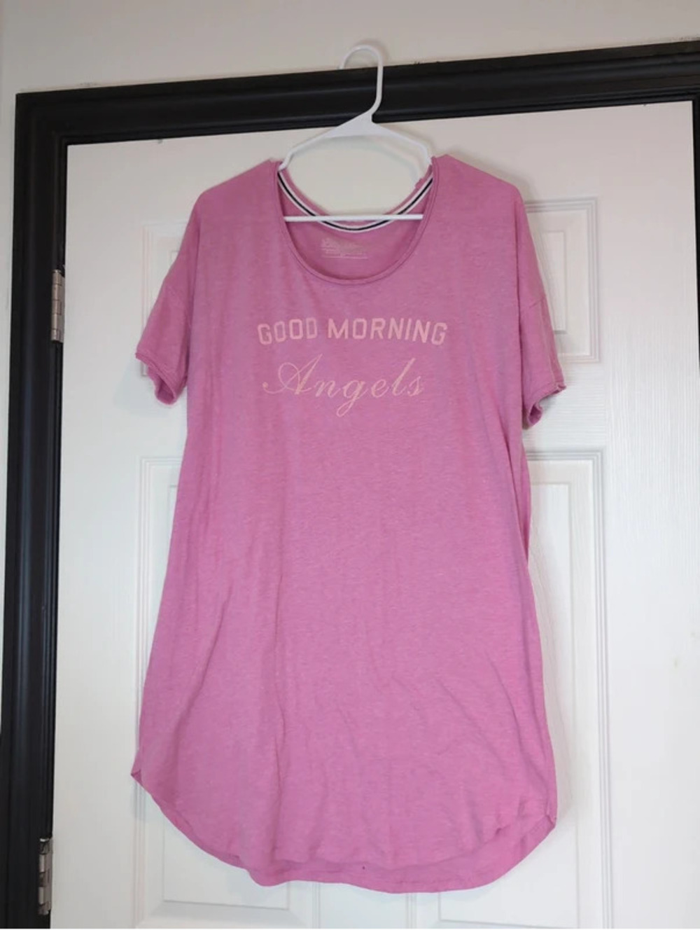 Small Victorias secret pink good morning angel sleep shirt